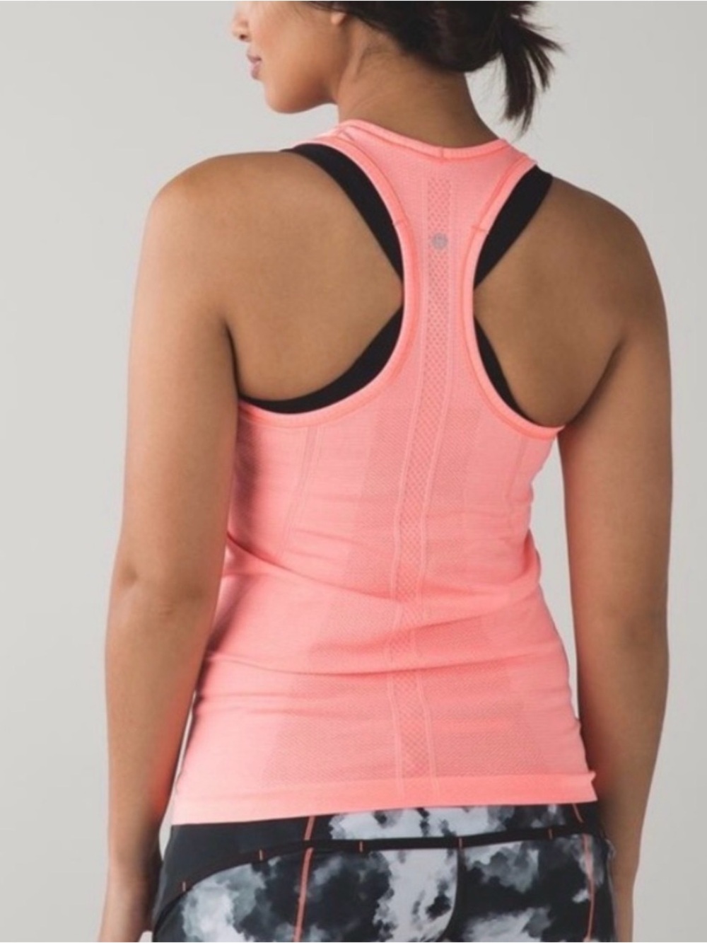 lululemon athletica Swiftly Tech Heathered Coral Racerback Tank